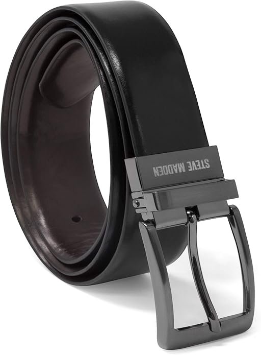 Steve Madden Men's Dress Casual Every Day Leather Belt