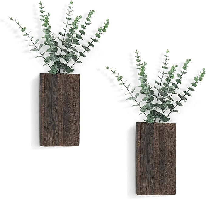 Dahey 2 Pack Wood Wall Planter