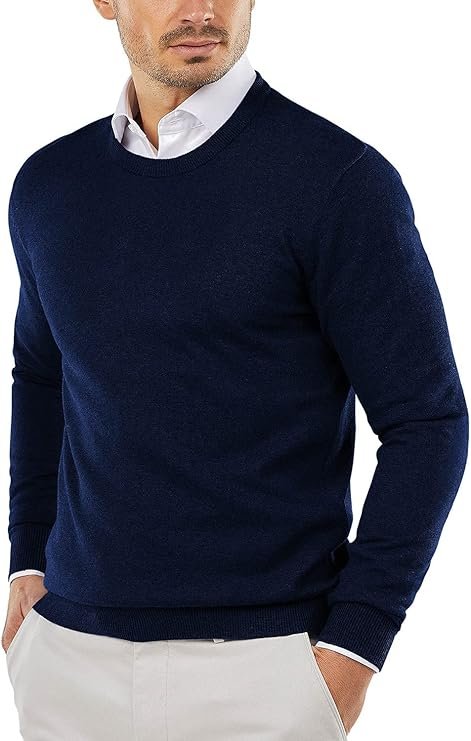 COOFANDY Men's Crew Neck Sweater