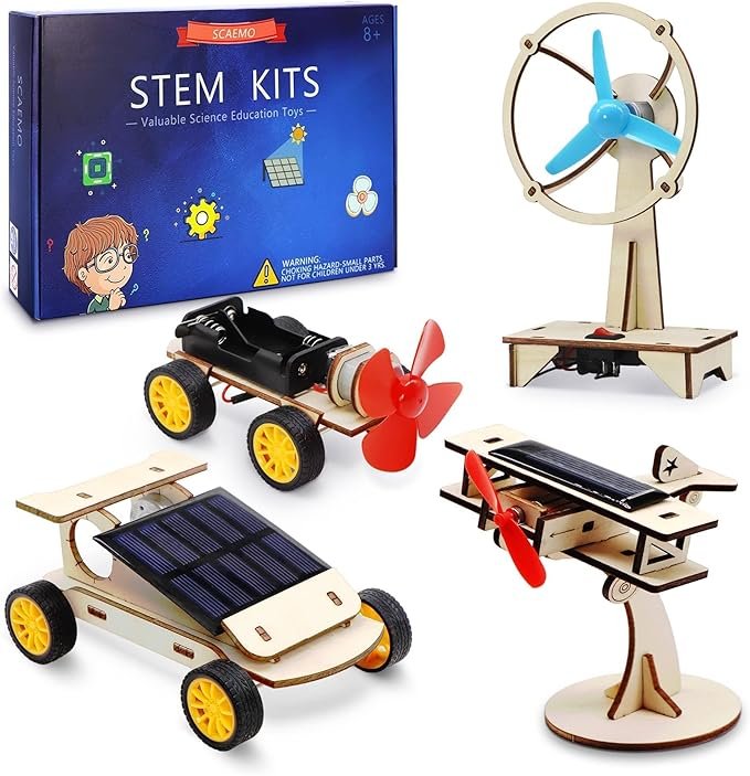 STEM Kits for Kids Ages 8-10-12-14, Stem Toys For Boys Age 8-12, Science Projects For Kids Ages 8-12, Solar Car Building Kits for Boys, Activities Engineering Kit, Gifts For 8 9 10 11 12 Year Old Boys